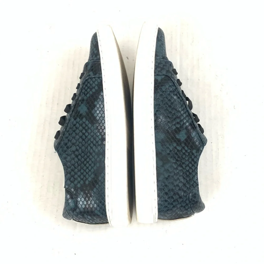 Kenneth Cole Kam Snake-Embossed Lace Up Sneakers - Size 6.5 - Picture 7 of 11